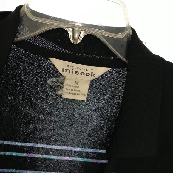 Multicolor Misook Zip Cardigan - Picture 4 of 4